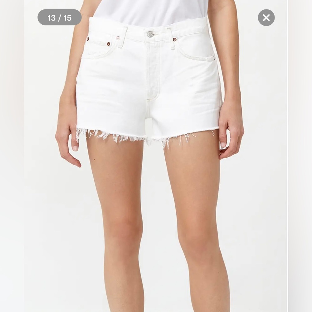 Agolde Parker shorts white